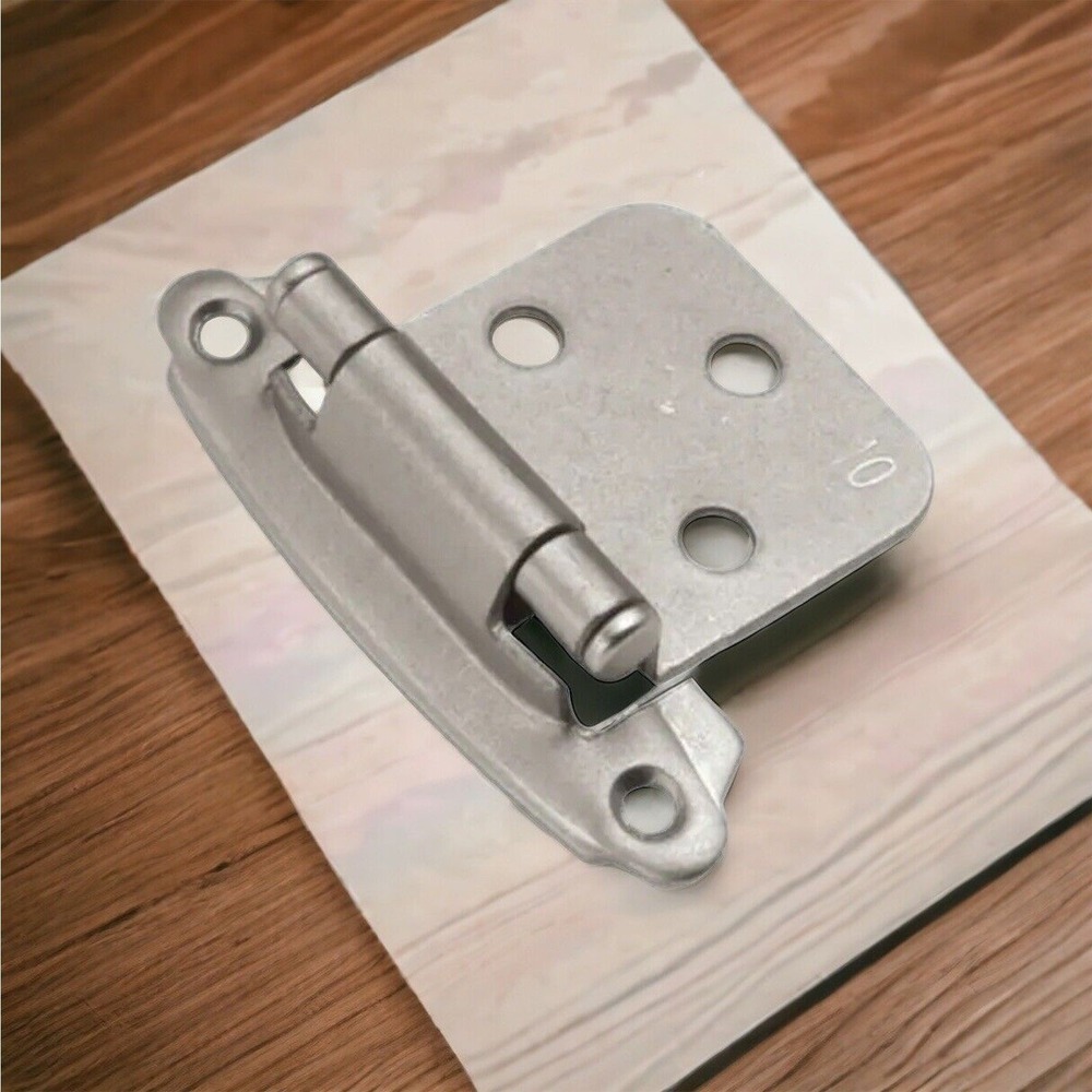 Hickory Hardware Satin Nickel Self-Closing Flush Cabinet Hinges 20 Pack VP244-SN